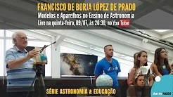 Figura Live Professor Prado no Canal AstroNEOS do YouTube